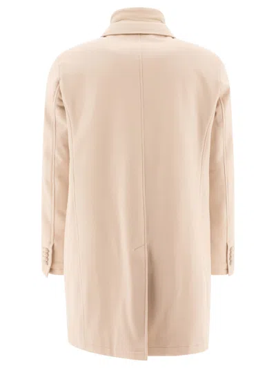 Herno Classic Beige Wool Jacket With Natural Insulation In Tan