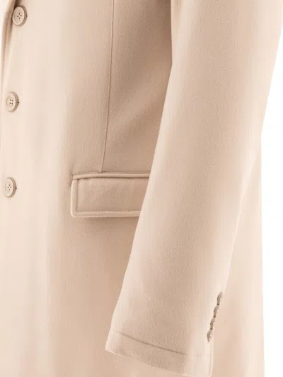 Herno Classic Beige Wool Jacket With Natural Insulation In Tan