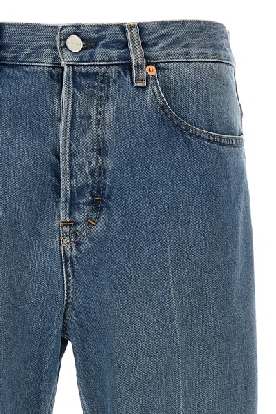 Gucci Cropped Jeans Light Blue In Blue