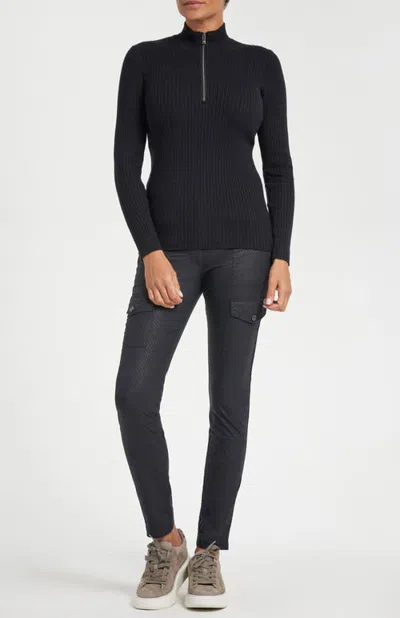 Anatomie Stacey Ribbed Sweater In Black