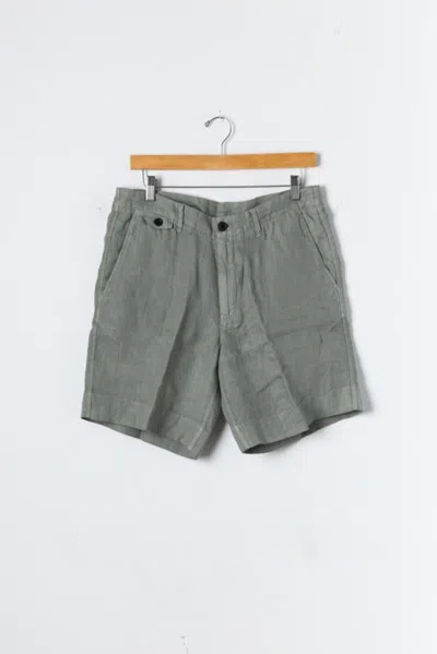 Billy Reid Linen Moore Short - Olive In Olive