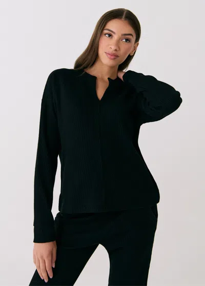 Shop Lole Sunday Long Sleeve Shirt In Black