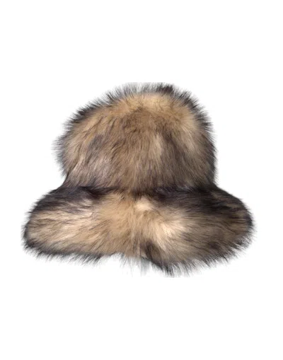 Dolce & Gabbana Brown Faux Fur Modacrylic Fedora Hat In Brown