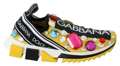 Dolce & Gabbana Sorrento Crystals Sneakers Womens Shoes