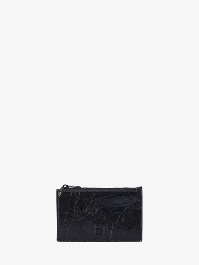 Balenciaga Crush Cardholder In Black