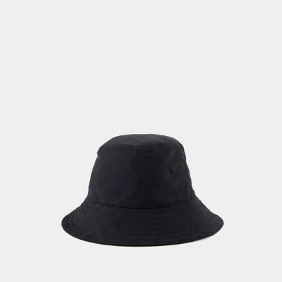 Burberry Monogram-print Bucket Hat In Black