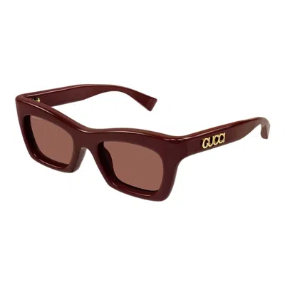 Gucci Women's Acetate Sunglasses In Garnet