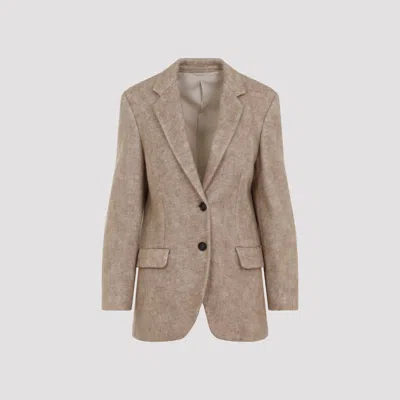 Brunello Cucinelli Blazer Jacket In Nude & Neutrals