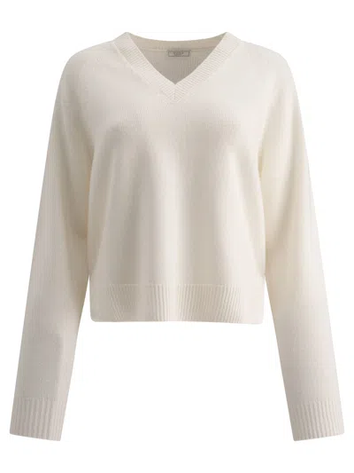 Shop Peserico Women's Sweater With Punto Luce In White