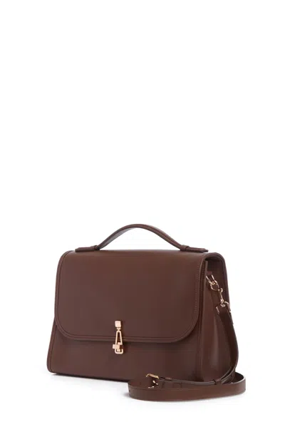 Gabriela Hearst Large Leonora Bag In Chocolate Leather In Chocolate