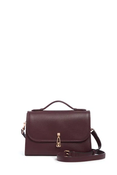 Gabriela Hearst Medium Leonora Bag In Bordeaux Grained Leather In Bordeaux