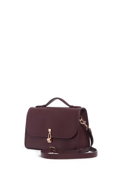 Gabriela Hearst Medium Leonora Bag In Bordeaux Grained Leather In Bordeaux