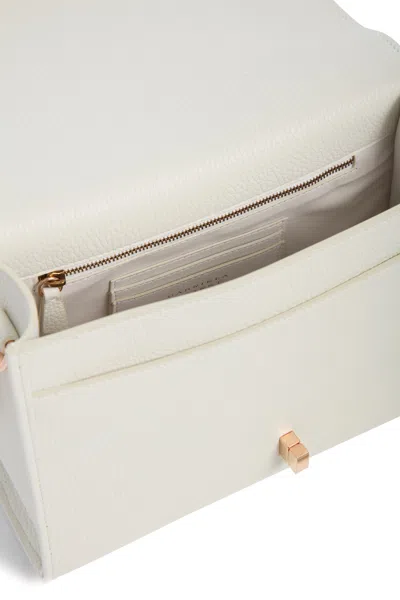 Gabriela Hearst Medium Leonora Bag In Ivory Grained Leather In Ivory