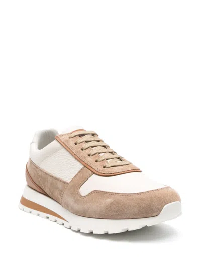 Shop Brunello Cucinelli Sneakers With Inserts