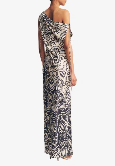 Shona Joy Anthea Printed Silk Maxi Dress In Multicolor