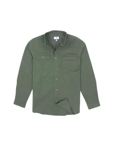 Properly Tied Men's Harvest Workshirt In Olive In Green