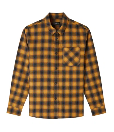 Apc Trek Overshirt In Dad - Mustard Yellow