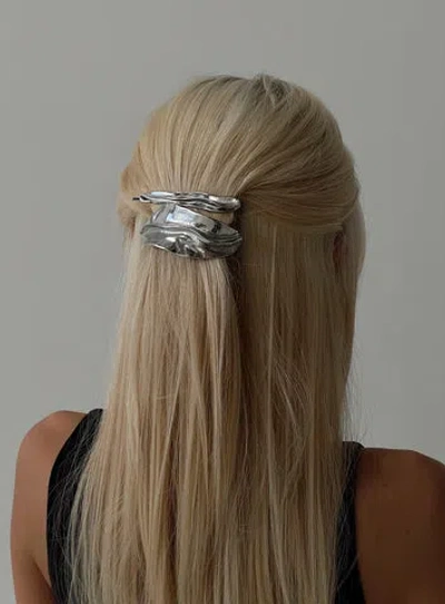 Princess Polly Lower Impact Prettiest Star Hair Clip Pack In Silver