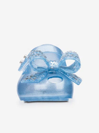 Mini Melissa Girls Ultragirl Frozen Shoes In Blue