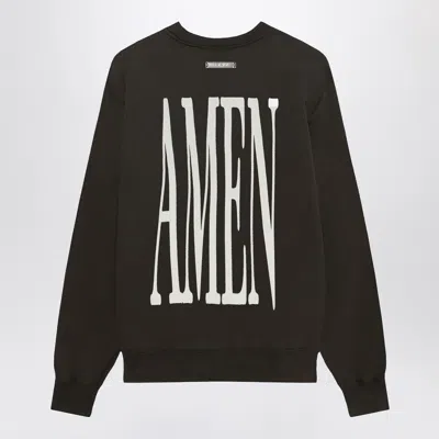 1989 Studio Cross And Amen Print Sweatshirt