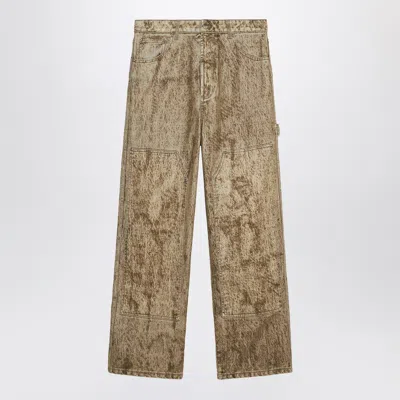 1989 Studio Denim Flock Carpenter Pants Camo