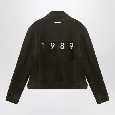 1989 Studio Shearling Jacket Embroidered Detail