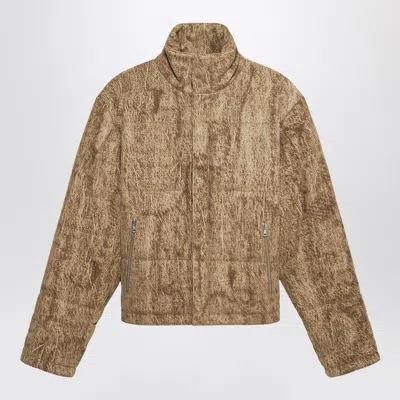 1989 Studio Flock Denim Puffer Camo Jacket