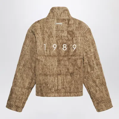 1989 Studio Flock Denim Puffer Camo Jacket