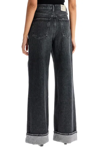 Shop Agolde Dame Wide Leg Jeans