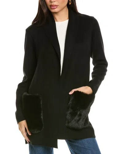 Kobi Halperin Marci Wool-blend Cardigan In Black