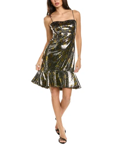 Kobi Halperin Halo Sequin Snake Mini Dress In Multi