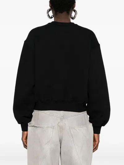 Alexander Wang Essential Terry Crew Neck Cotton Sweatshirt Clothing