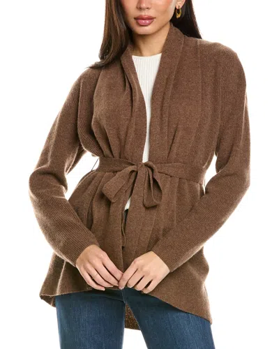 Kobi Halperin Bryn Belted Cashmere Cardigan In Brown