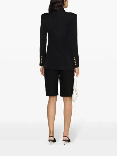 Balmain Logo Button Double-breasted Blazer