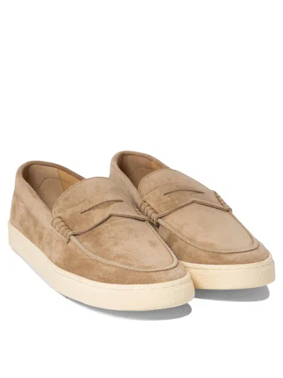 Shop Brunello Cucinelli Suede Loafers