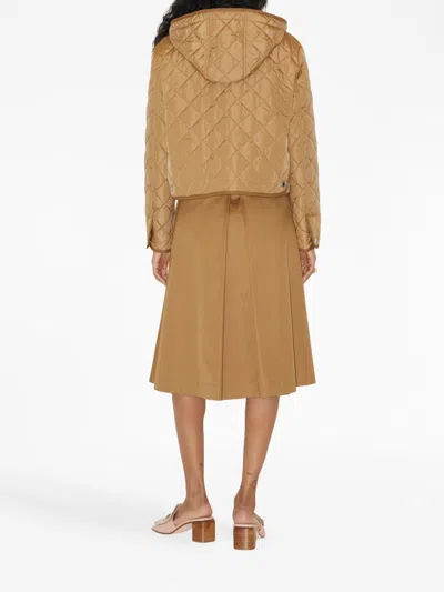 Burberry Baleigh Button-front Belted Midi Skirt
