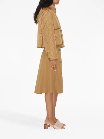 Burberry Baleigh Button-front Belted Midi Skirt