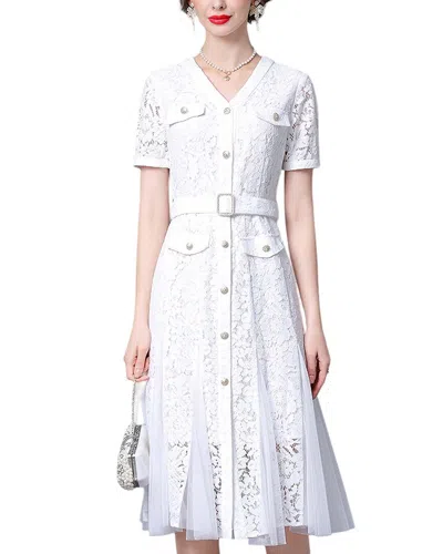 Anette Midi Dress In White
