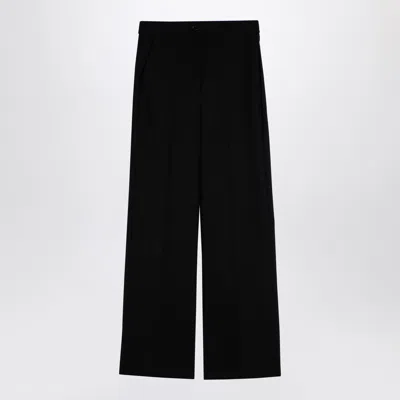 Department Five Misa Blue Navy Cotton Wide Trousers