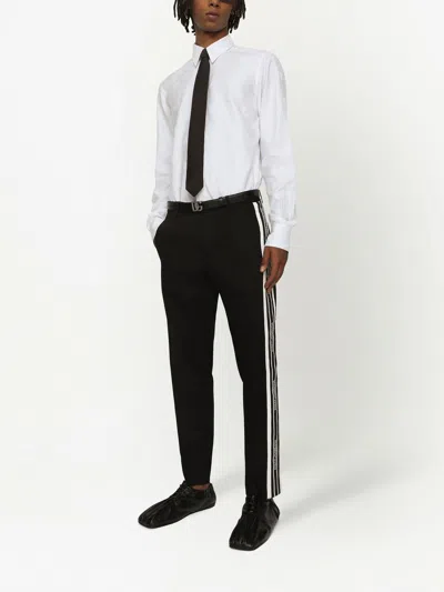 Dolce & Gabbana White Cotton Long Sleeves Formal Shirt In White