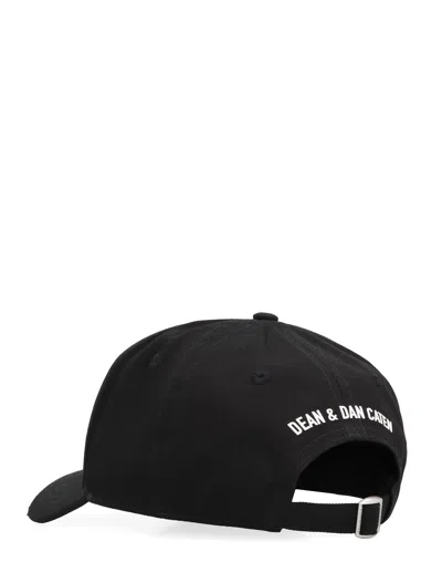 Dsquared2 Black Logo-print Baseball Cap