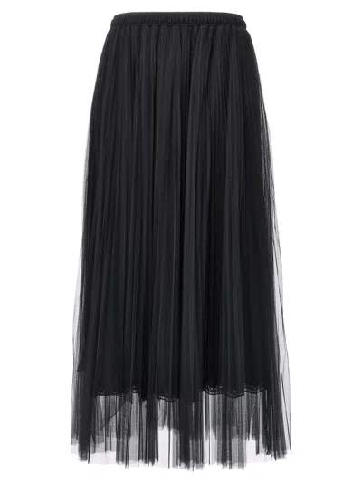 Shop Ermanno Scervino Pleated Tulle Skirt