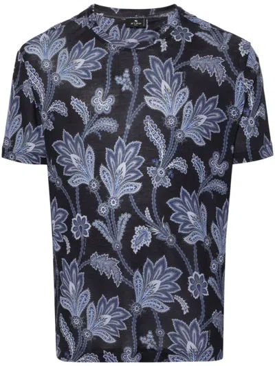 Shop Etro Floral T Shirt