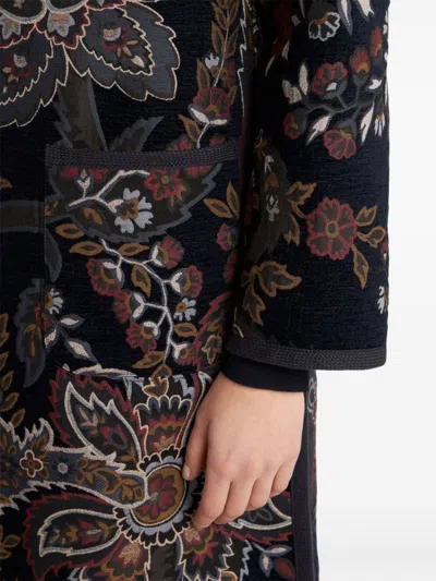 Shop Etro Reversible Coat With Paisley Print