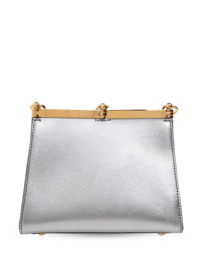 Etro Logo Charm Metallic Shoulder Bag
