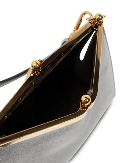 Etro Logo Charm Metallic Shoulder Bag