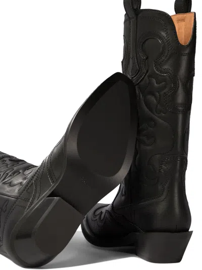 GANNI GANNI WESTERN ANKLE BOOTS 