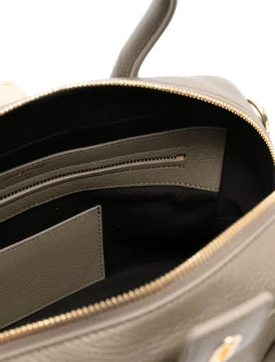 Golden Goose Zipped Khaki Tote Bag