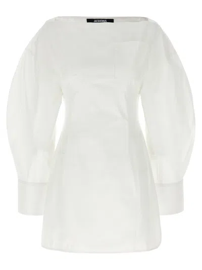Jacquemus La Casaco Long Sleeve Cotton Shirtdress