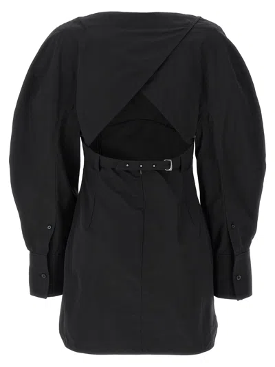 Jacquemus Shirt Dress Featuring Adjustable Belt